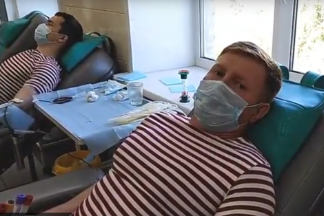 Зауральские росгвардейцы сдали кровь