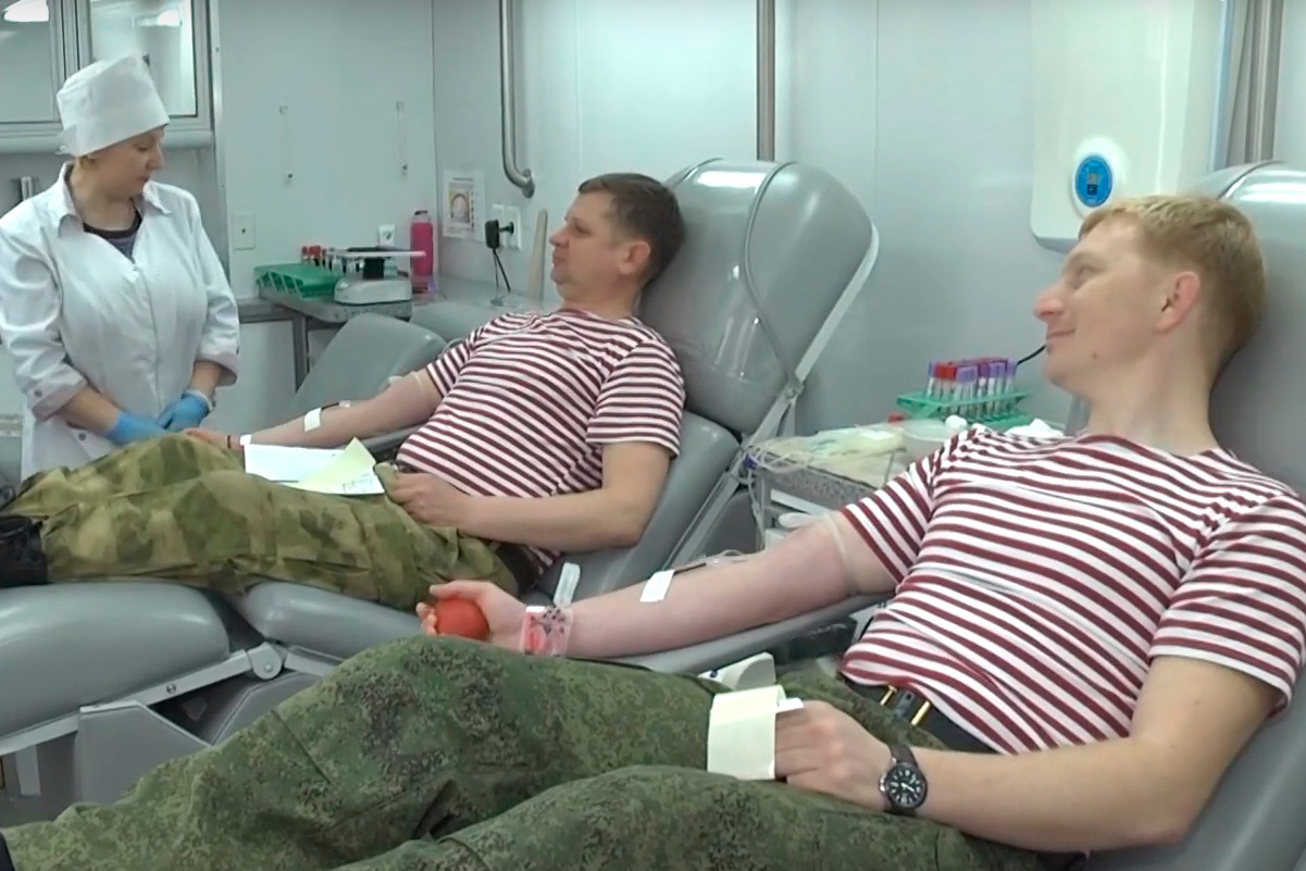 Владимирская Росгвардия сдала кровь