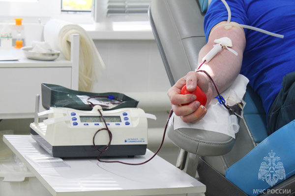 Новгородские сотрудники МЧС помогли восполнить запасы донорской крови