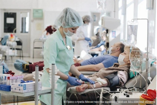 В Подмосковье в прошлом году выросла заготовка донорской крови и ее компонентов