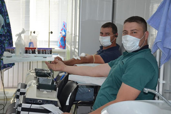 В Ульяновской области Сенгилеевские цементники стали донорами крови