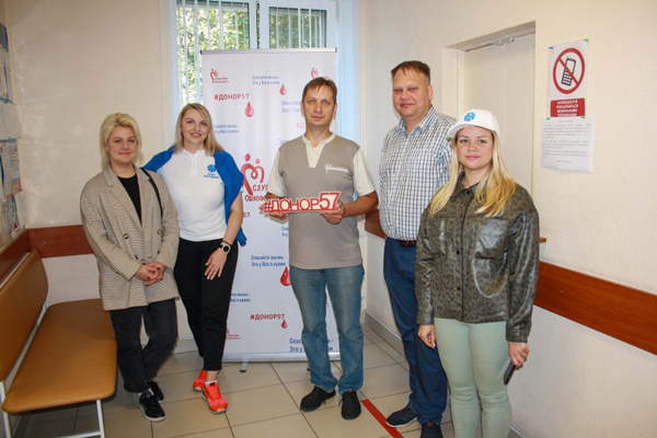 Сотрудники «Орелэнерго» приняли участие в донорской акции