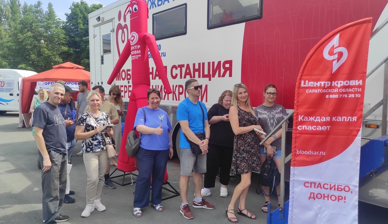 Более 60 доноров сдали кровь на донорской акции в рамках мероприятий «Город здоровья» в Саратове