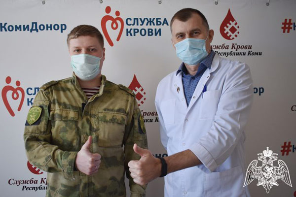 Росгвардия Коми приняла участие в донорской акции «От сердца к сердцу»