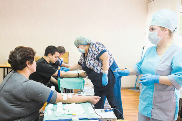 Калининградские железнодорожники поделились кровью