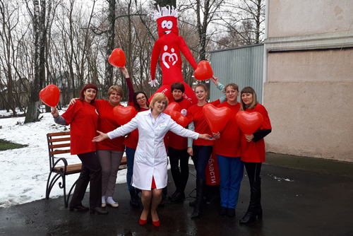 В Курске провели акцию для влюбленных в жизнь