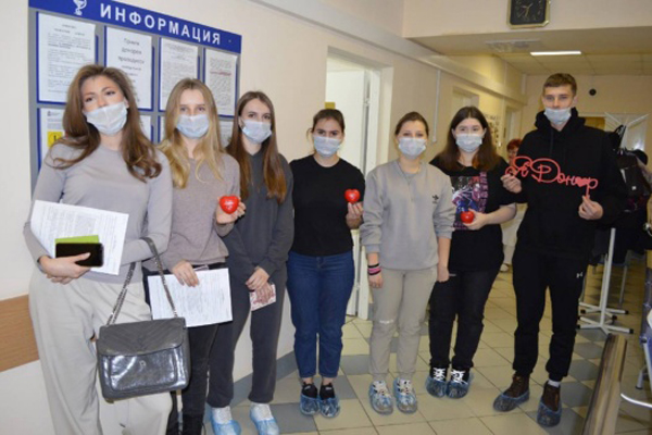 В Подмосковье более 30 ступинских студентов приняли участие в донорской акции