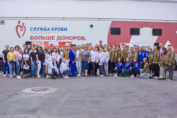 Студенческий отряд Ростовского медуниверситета стал участником Всероссийской донорской акции