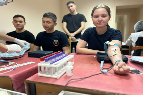 Донорская акция курсантов Уфимского юридического института МВД России