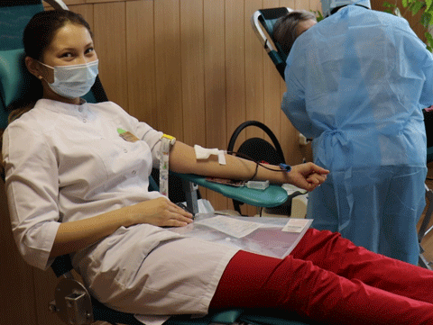 Выездная донорская акция Республиканской станции переливания крови Бурятии 