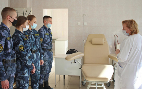 Вологодские курсанты будут привлекать потенциальных доноров на станцию переливания крови