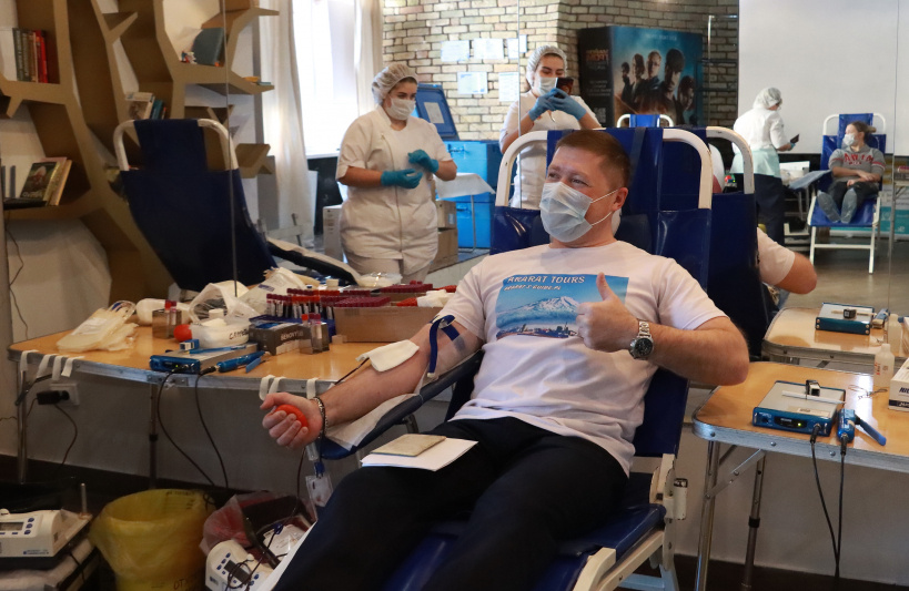 В подмосковной Истре доноры собрали 50 литров крови