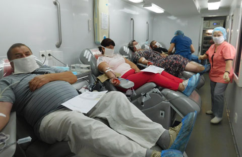 Выездная донорская акция прошла в городе Клинцы Брянской области