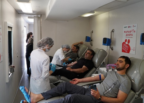 Республиканская станция переливания крови посетила Каякентский район Дагестана