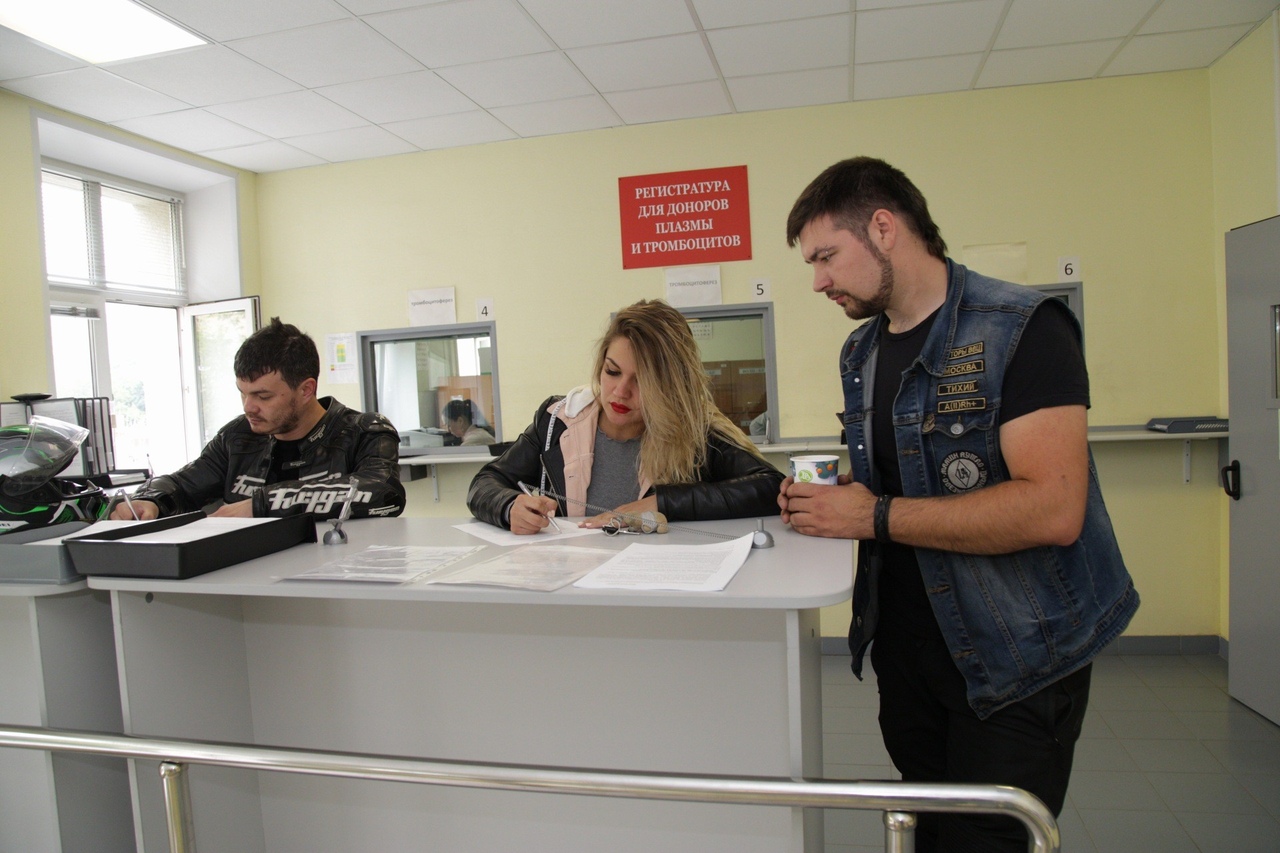 Столичные байкеры провели акцию «Мотодонор»