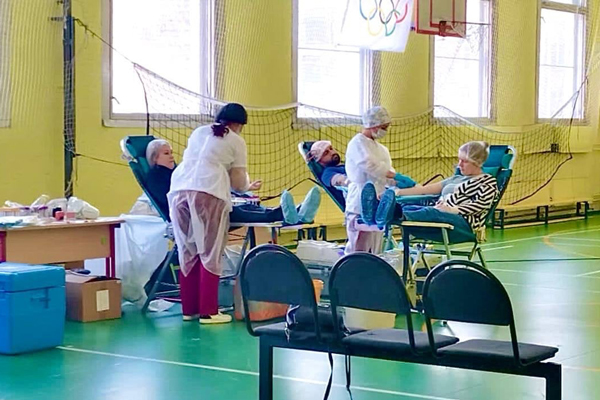 В школе имени Достоевского в Москве прошла очередная донорская акция