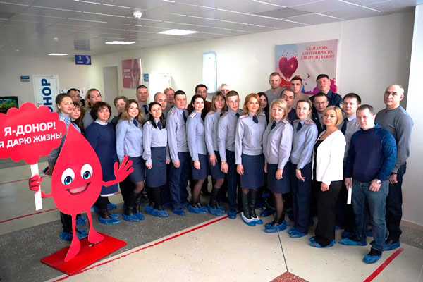 Сотрудники психологической службы УФСИН России по Республике Башкортостан сдали кровь для жителей республики