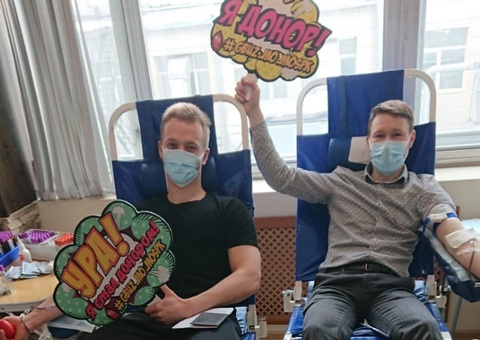 55 литров донорской крови было сдано работниками завода в Красногорске