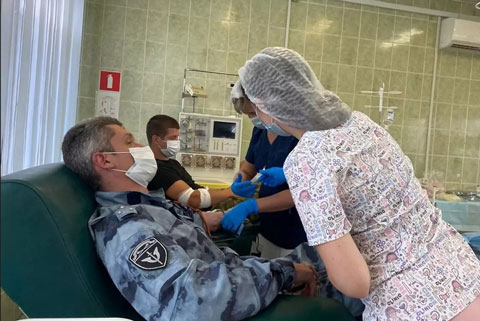Тульские росгвардейцы приняли участие в акции «Суббота донора»