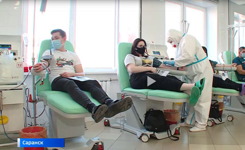 Активисты «Молодой гвардии» Республики Мордовия приняли участие в донорской акции