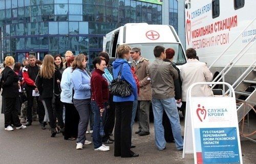 6-7 сентября псковичи смогут стать донорами крови 