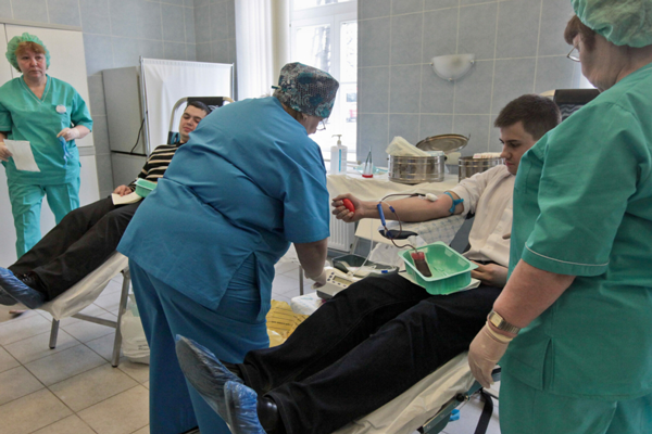 За донорскую субботу в Петербурге заготовили почти 200 литров крови