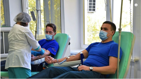 Сотрудники МЧС Мордовии сдают кровь, чтобы помочь воспитанникам детского дома