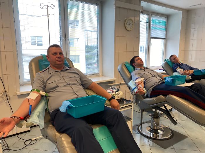 Руководство и сотрудники трёх силовых ведомств Красноярского края приняли участие в донорской акции