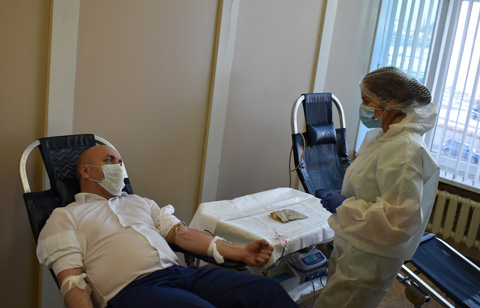 Минсельхоз Чувашии принял участие в сдаче крови