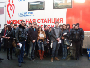 В Краснодаре прошла акция «Капля крови-ради жизни»