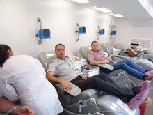 Магарамкентские налоговики стали донорами