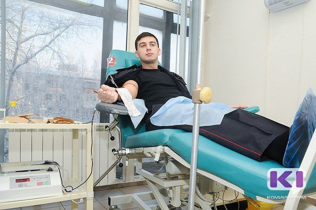 Сотрудники полиции и нацгвардии Республики Коми сдали более десяти литров крови
