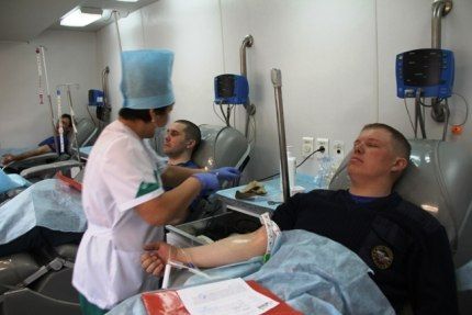 Сотрудники МЧС приняли участие в донорской акции