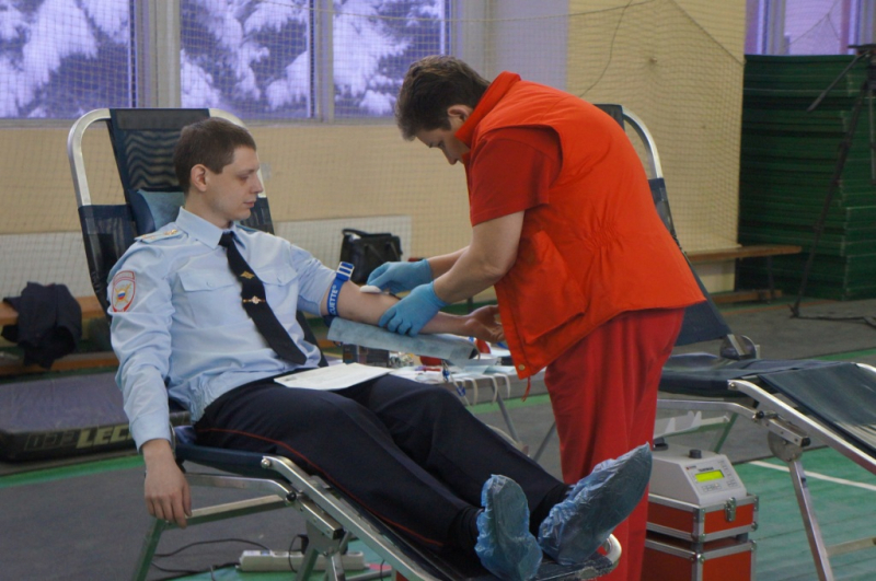 Московская полиция организовала День донора