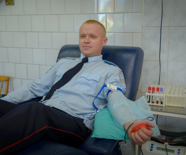 Стражи порядка стали участниками акции «МотоДонор»