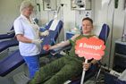 Сотрудники Росгвардии приняли участие в акции «День донора» в Балашихе